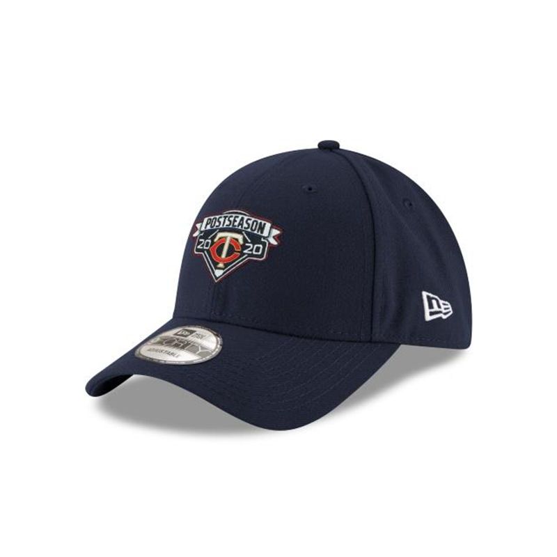 MLB Minnesota Twins Postseason Locker Room 9Forty Adjustable (OOG2912) - Blue New Era Caps